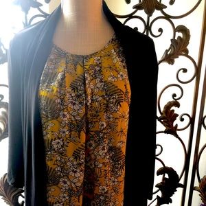 Dr 2 yellow black blouse XL